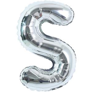 TONIFUL 40 Inch Large Silver Letter S Balloons Helium Balloons,Foil Mylar Big Letter Balloons for 2026 New Year Eve Graduation Wedding Baby Shower Birthday Party Anniversary Supplies Decorations
