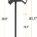 GOFORWILD Garden Hose Holder, Decorative Hose Butler Sturdy Water Hose Rack, Durable Wall Hose Hanger, Hose Reel, Holds 125-Feet of 5/8-Inch Hose, Made of Gauge Steel, 7010