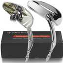 Motorcycle Rearview Mirror 360 Degree Adjustment Teardrop Motorcycle Rearview mirrors Fit For Road King Street Electra Glide Dyna Sportster Softail Road Glide Chrome
