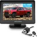 Backup Camera and Monitor Kit for Car/MPV/Pickup/Truck/SUV, Universal Wired Waterproof Rear-View 2-Installation Car Rear Backup Camera + 4.3 LCD Rear View Monitor