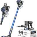 Cordless Vacuum Cleaner for Home, Stick Vacuum Cleaner with 80000 RPM Brushless Motor, 2600mAh Rechargeable Batteries, 2 Adjustable Suction, Anti-Tangle, Lightweight Handheld Vacuum for Hard Floor (Dark Gray Blue)