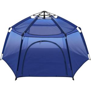 Alvantor® Baby Playpen Pop Up Play Yard 84"x84"x44”Large Kids Play Tent Indoor Outdoor Playhouse Mesh Play Pen, Mosquito Net Playpen Camping Beach Playground for Babies Toddlers Infant, Navy