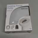 Jool Baby Folding Travel Potty Training Seat for Toddlers, Fits Round & Oval Toilets, Non-Slip Suction Cups, Includes Free Travel Bag (Gray)