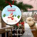 5 x Llama Christmas Ornament - Never Forget How Llamazing You are Ornaments - Funny Motivational Gift for Women, Girls, Friends  Merry Xmas Tree Decoration, Ideas