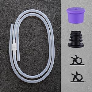 GAGALIFE Sink Soap Dispenser Extension Tube Kit, 47" Food-Grade Silicon Tube with Upgraded Check Value for Under Sink Soap Dispenser, No More Top Refill