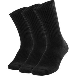 SOX TOWN Unisex Cushioned Crew Training Athletic Socks Men & Women with Combed Cotton Moisture Wicking Breathable Performance