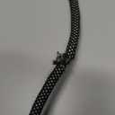 NTR 6FT Training Leash, Purple Rope Leash with Swivel Lockable Hook, Reflective Thread, Padded Handle, Dog Lead line for Walking, Hunting, Camping, Backyard for Small Medium Large Dogs, Black (6ft*1/2")