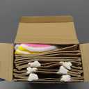 Domensi 12 Pcs Easter Tote Bag Set with Bunny Headband Reusable Jute Easter Burlap Totes, 6 Bunny Ears Headband for Kids, Bulk Bags for Egg Hunt Candy Party Favors, Spring Hunting Daily Use