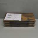 QEEIG Floating Shelves for Wall Bathroom Shelf Bedroom Kitchen Living Room Hanging Book Shelves Small Farmhouse Decor 16 inch Set of 3, Rustic Brown (015-BN3)