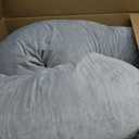 Momcozy Pregnancy Pillows for Sleeping, U Shaped Full Body Maternity Pillow with Removable Cover - Support for Back, Legs, Belly, HIPS for Pregnant Women, 57 Inch Pregnancy Pillow for Women, Grey