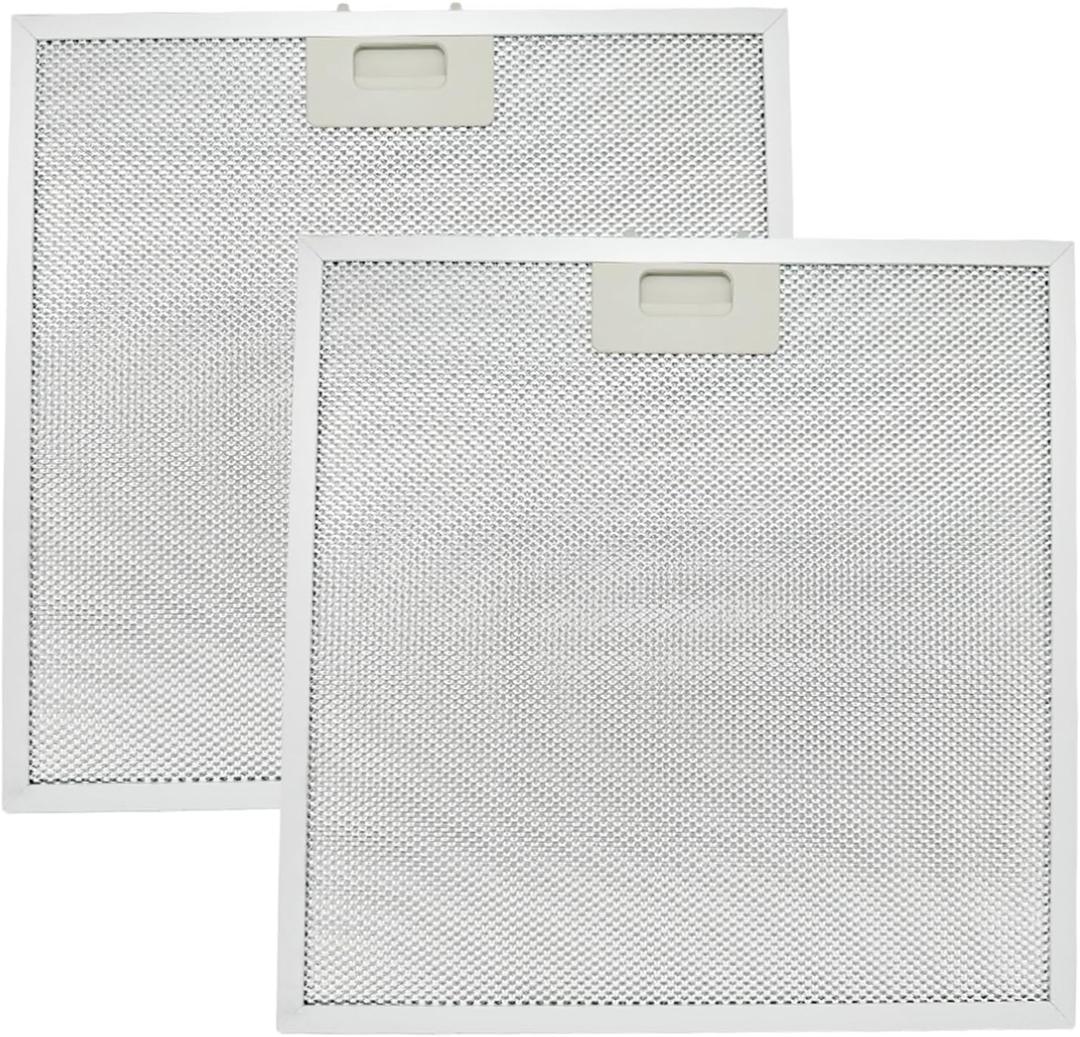2 Pcs WB02X27207 Range Hood Grease Filter Mesh Fit for GE JVX5300BJ1TS JVX5300DJ1WW JVX5300DJ1BB, Replace 4463981 AP6039217 PS11771771 EAP11771771 (13.75''x13.75'')