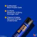 Matrix Brass Off Toning Blue Shampoo - Refreshes and Neutralizes Brassy Tones, For Color Treated Hair, Lightened Brunettes or Dark Blondes