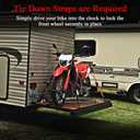 6.5" Removable Dirt Bike Wheel Chock w/Mount Kit Pack of 2