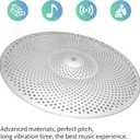 Low Volume Cymbal Pack Silver Mute Cymbal 14"/16"/18"/20" 5 Pieces Drum Cymbal Set
