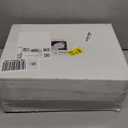 Nervure 175PCS Christmas Plastic Plates  White and Gold Disposable Plates & Gold Plastic Silverware with White Handle include 50 Plates 25Knives 25Forks 25Spoons 25Napkins for Christmas Party