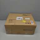 HOOBRO Black Bar Stools, Set of 2 PU Upholstered Tall Bar Stools, Kitchen Breakfast Stools with Footrests, Bar Chairs, for Kitchen, Dining Room, Bar, Cafe, Rustic Brown and Black BF84BY01G2