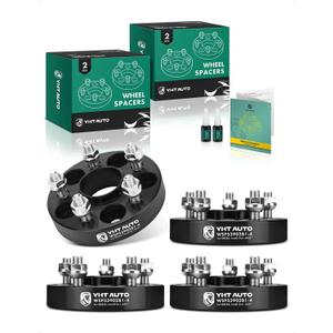 YHTAUTO 5x100mm Hub Centric Wheel Spacers 1 Inch Fits Subaru Outback, Legacy, Impreza, Scion, Toyota, Saab Tire Spacers w/ M12x1.25 Studs, 56.1mm Hub Bore 5 Lug 4PCS Black