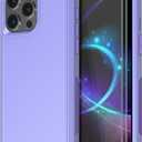 Diverbox for iPhone 15 Pro Case [Shockproof] [Dropproof] [Tempered Glass Screen Protector ],Heavy Duty Protection Phone Case Cover for Apple iPhone 15 Pro 6.1 inch (Purple)