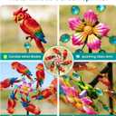 44" Parrot Garden Wind Spinners - Metal Outdoor Stakes Kinetic Wind Spinner Windmills Decor, Wind Sculpture Yard Art Decorations for Patio, Lawn & Garden
