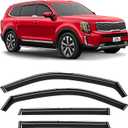 Voron Glass in-Channel Extra Durable Rain Guards for Kia Telluride 2020-2025, Window Deflectors, Vent Window Visors, 4 Pieces - 200512