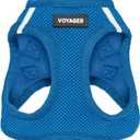 Best Pet Supplies - All Weather Mesh, Reflective, No Pull Harness for Small, Medium Dogs, Cats - Secure with Hook & Loop Fastener, Buckle, Double D-Rings - Royal Blue, L (L (Chest: 18 - 20.5"))