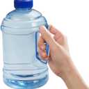 Cyrank Large Water Bottle, 1l Water Jug with Handle Clear Sport Bottle Reusable Plastic Leak Proof Jug for Fitness Outdoor Sports Camping, 7.5x3.9 In