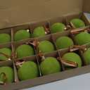 Brightown 15 Pcs Green Velvet Christmas Balls, 3.15 Inch Velvet Ornaments for Christmas Tree, Christma Tree Flocked Ornaments Balls for Family Holiday Wedding Party Xmas Hanging Decoration