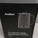 Arofeer 1.7L(57oz) Large Electric Kettle Temperature Control, 7+Cups Electric Tea Kettle for Coffee&Tea, 2 quarts Big Hot Water Kettle Electric with,1200W,Keep Warm-Black