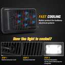 BESTZHEYU 4x6 LED Headlights Pair with Hi-Lo Beam DRL for Chevy S10 Blazer 1994 1995 1996 1997 Peterbilt Kenworth Freightinger Probe 4x6 Inch DOT LED Headlights 2PCS