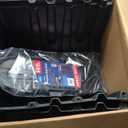 Camco RV Dual Propane Tank Cover - Measures 29.5W x 15.5D x 20.5H - Features Hinged Top Panel for Easy Access - Fits (2) 20lb Steel Tanks - Protects Tanks during Travel & Camping - Black (50504)