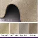DEXI Ultra Thin Door Mat Indoor Entrance 48x72, Non Slip Rubber Backed Entryway Mats Dirt Trapper, Low Profile Front Doormat for Inside Entry, Patio, Porch, Beige