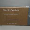 DUMOS 36" Freestanding Electric Fireplace, 1500W/750W Wall Mounted or Recessed Insert Fireplaces Heater with Remote Control,13 Adjustable Flame Color, 12H Timer, Touch Screen，Charcoal