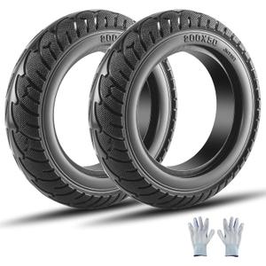 2PCS 200x50 8"x2" Scooter Wheel Solid Tire Electric Scooter Front Solid Non-Pneumatic Tire with Hub Replacement for Electric