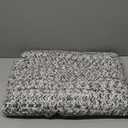ROYHOME Machine Washable Braided Area Rug, 4x6, Stain Resistant, Non-Slip, Farmhouse Solid Printed Textured Accent Rug, Grey