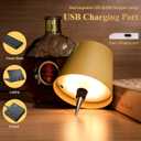 2 Pack Wine Bottle Lamps, 2026 New 3 Color Rechargeable Wireless Bottle Lamps, Bottle Lamp Kit for Liquor Bottles with Touch Dimming for Parties, Restaurants & Home Decor (‌Golden)