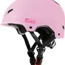 Skateboard Helmet for Adults - Adjustable Certified Safety Adults Helmet for Skateboarding Bike Bicycle Scooter Cycling Skate Skating Multisport Helmets for Women Men Boys Girls Kids Youth, Large:58-61cm / 22.8"-24"