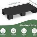VigiFront Plastic Pallets, Plastic Pallets for Basement Storage, HDPE Lightweight Waterproof Pallet, Easy to Stack, for Indoor and Outdoor, Supermarkets and Warehouse (40'' L X 20'' W X 5.5'' H)
