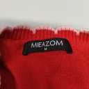 Women Long Sleeve Cardigan Button Down Knit Jackets Open Front Cropped Contrast Color Trim Sweaters Fall Winter Medium