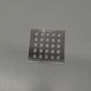 3.75 Inch Square Shower Drain Cover 5mm Thick Floor Drain Square Grille (Silver)