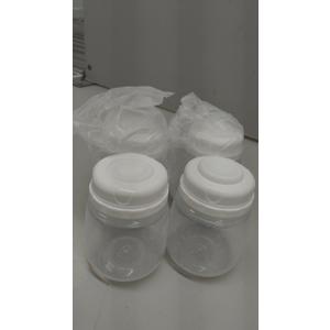 Breast Milk Collection and Storage Bottles, 6oz/180ml, Compatible with Spectra S1 S2 9 Plus, Motif Luna, and Most Wide-Mouth Flanges, Work with Spectra Bottles for Pumping, 4 Pack