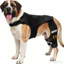 Dog Knee Braces for Torn ACL Hind Leg, Adjustable Dog Leg Braces for Back Leg with 4 Stabilizers for Luxating Patella Relieves Ligament Injury and Joint Pains, Size: L