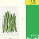 100 10 x13 Vacuum Sealer Bags, Airtight,Pre-cut,Heavy Duty BPA-Free Commercial Grade,for Sous Vide & Vacuumed Storage, Vac Seal Bags,for Food Saver & Seal a Meal Machines (10 x13)