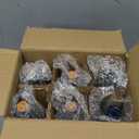 Assorted Blue Glass Bottles with Corks, 6 Pack, 2.5in X 9in, 16oz