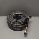 YAMATIC Non Marking 3/8" Pressure Washer Hose 125FT 4200 PSI, Kink Resistant Swivel 3/8" Quick Connect, Rubber Steel Braided Wear Resistant Industry Grade for Hot/Cold Water Gas Power Washer