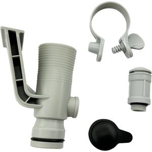 637R 12363 12368 Pool Pipe Holder Parts & Air Jet Valve & Air Jet Valve Cap Replacement for Above Ground Swimming Pool (Air Inlet Air Adapter