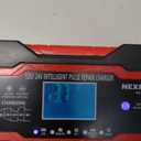 NEXPEAK NC201 10-Amp Battery Charger, Smart Trickle Charger 12V 24V Car Battery Charger Fully Automatic Maintainer Desulfator w/Temp Compensation for Car Truck Lawn Mower Boat Marine Batteries