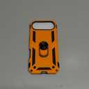 ADDIT i Phone 17 Air Case, for iPhone 17 Air Case with Tempered Glass Screen Protector, Adjustable Kickstand Ring, Military-Grade Heavy Duty Protection, Shockproof, Anti-Fingerprint,Orange