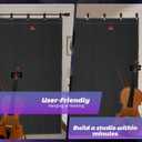 2 Pcs Large Sound Dampening Blanket 80" x 72", 850GSM Acoustic Sound Blanket with Grommets, Heavy Duty Studio Sound Absorption Blankets,Acoustic Blanket Noise Reduce for Room,Moving Blankets