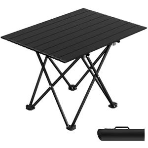 Ultra-Lightweight Aluminum Camping Table, Portable Folding Side Table with Carry Bag for Outdoor Beach Hiking, Picnics & BBQ Cooking