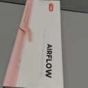 Airflow Styler Curling Iron, Hair Straightener and Curler 2 in 1 with 360Cooling Vents Dual Voltage Adjustable Temp, Rose Pink